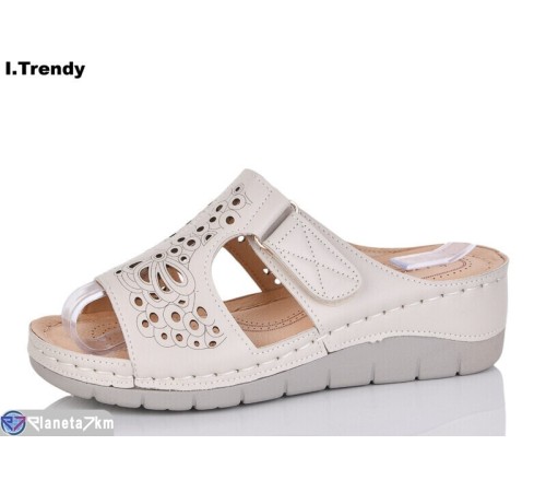 Шлепки жіночі на літо (8 пар р.36-41) бежевий  "Trendy"