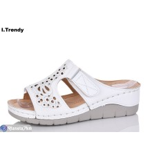 Шлепки жіночі на літо (8 пар р.36-41) білий  "Trendy"