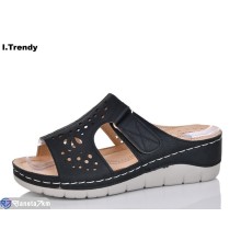 Шлепки жіночі на літо (8 пар р.36-41) чорний  "Trendy"