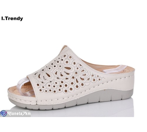 Шлепки жіночі на літо (8 пар р.36-41) бежевий  "Trendy"