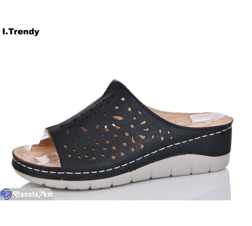 Шлепки жіночі на літо (8 пар р.36-41) чорний "Trendy" Шлепки жіночі на літо (8 пар р.36-41) чорний "Trendy"