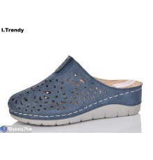 Шлепки жіночі на літо (8 пар р.36-41) синій  "Trendy"