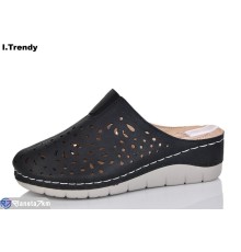 Шлепки жіночі на літо (8 пар р.36-41) чорний  "Trendy"