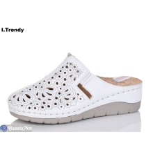 Шлепки жіночі на літо (8 пар р.36-41) білий  "Trendy"