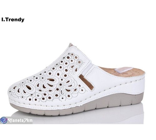 Шлепки жіночі на літо (8 пар р.36-41) білий  "Trendy"