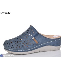 Шлепки жіночі на літо (8 пар р.36-41) синій  "Trendy"