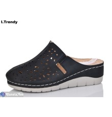 Шлепки жіночі на літо (8 пар р.36-41) чорний  "Trendy"