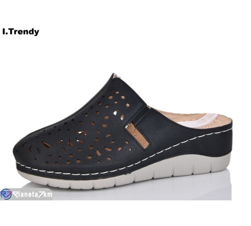 Шлепки жіночі на літо (8 пар р.36-41) чорний  "Trendy"