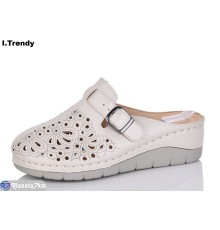 Шлепки жіночі на літо (8 пар р.36-41) бежевий  "Trendy"