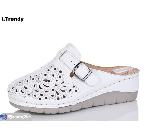 Шлепки жіночі на літо (8 пар р.36-41) білий  "Trendy"