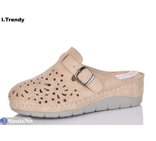 Шлепки жіночі на літо (8 пар р.36-41) бежевий  "Trendy"