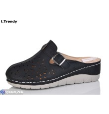 Шлепки жіночі на літо (8 пар р.36-41) чорний  "Trendy"