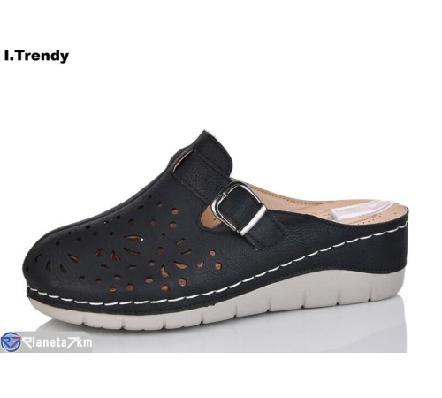 Шлепки жіночі на літо (8 пар р.36-41) чорний  "Trendy"