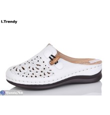 Шлепки жіночі на літо (8 пар р.37-42) білий  "Trendy"