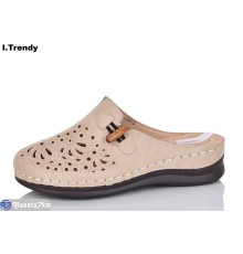 Шлепки жіночі на літо (8 пар р.37-42) бежевий  "Trendy"