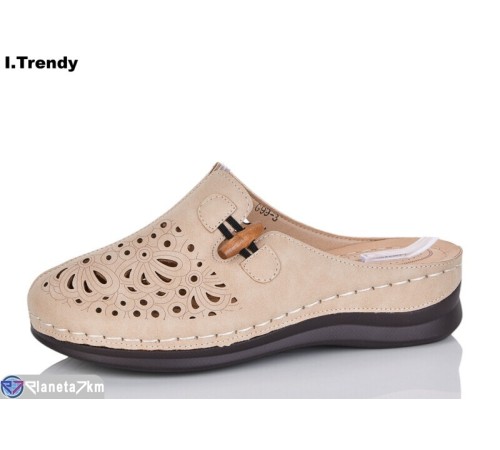Шлепки жіночі на літо (8 пар р.37-42) бежевий  "Trendy"