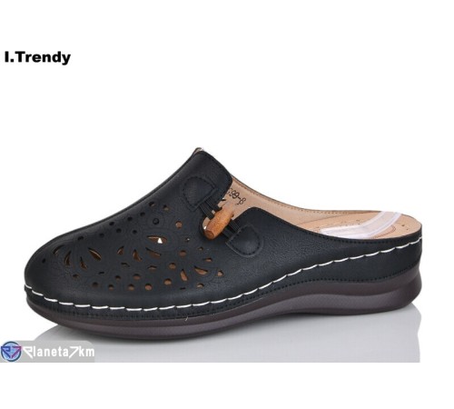 Шлепки жіночі на літо (8 пар р.37-42) чорний  "Trendy"