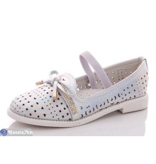 Дитячі туфлі на літо (8 пар р.30-37) срібний  "Fuggo"