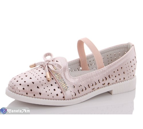 Дитячі туфлі на літо (8 пар р.30-37) рожевий  "Fuggo"