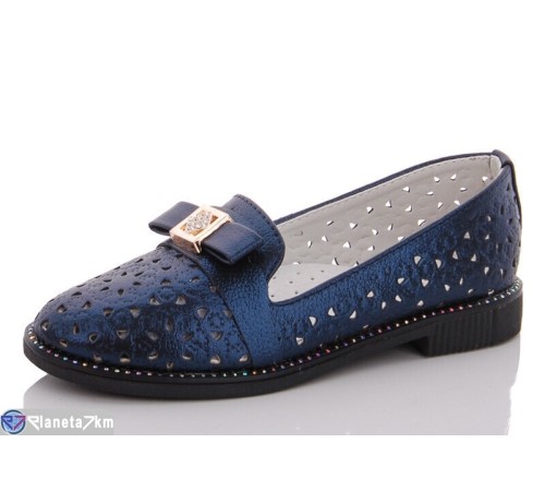 Дитячі туфлі на літо (8 пар р.27-32) синій  "Fuggo"