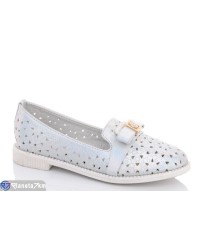 Дитячі туфлі на літо (8 пар р.32-37) срібний  "Fuggo"