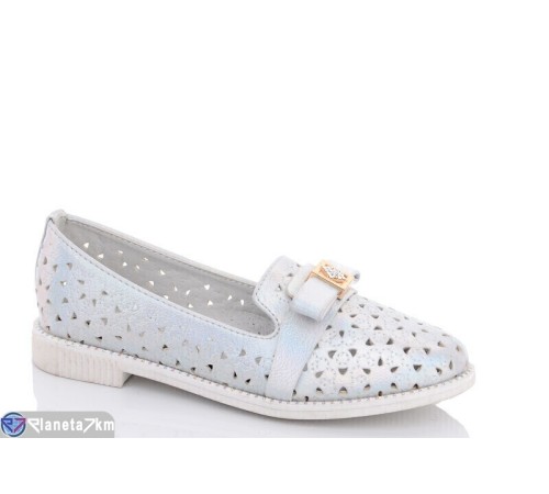 Дитячі туфлі на літо (8 пар р.32-37) срібний  "Fuggo"
