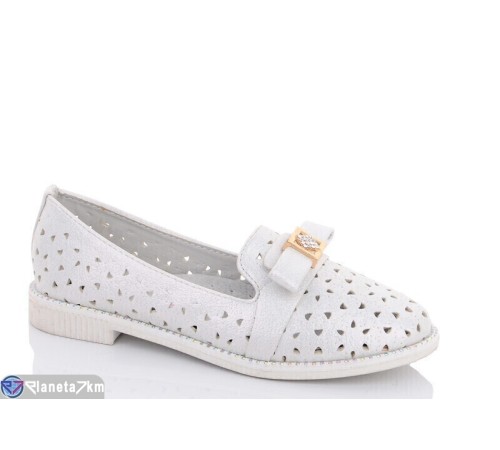 Дитячі туфлі на літо (8 пар р.32-37) срібний  "Fuggo"