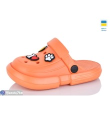 Кроки дитячі на літо (8 пар р.25-35) оранжевий  "LUCKY"