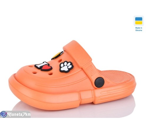 Кроки дитячі на літо (8 пар р.25-35) оранжевий  "LUCKY"