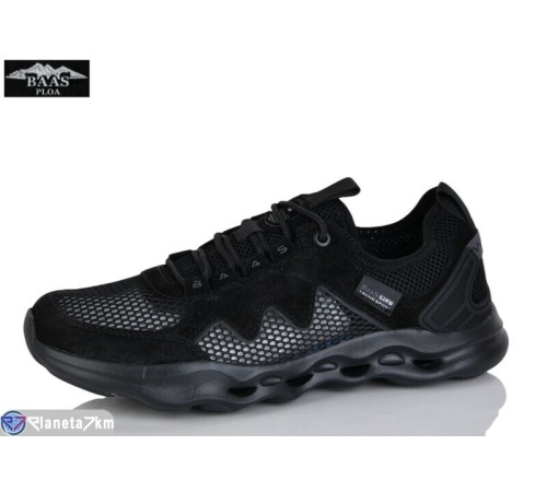 Кросівки чоловічі на літо (8 пар р.41-46) чорний  "Baas"