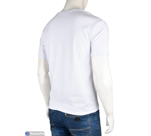 Футболка чоловіча на літо (4 шт. р.сетка S-2XL) білий  "Kalabok"