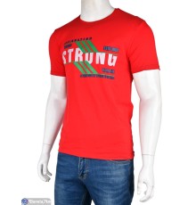 Футболка чоловіча на літо (5 шт. р.сетка S-2XL) червоний  "Kalabok"