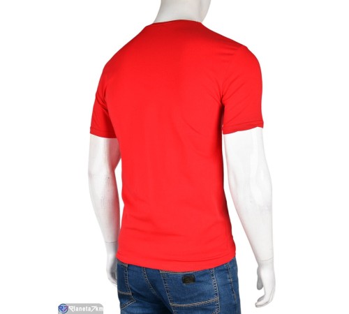 Футболка чоловіча на літо (5 шт. р.сетка S-2XL) червоний  "Kalabok"