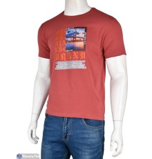 Футболка чоловіча на літо (5 шт. р.сетка S-2XL) бордовий  "Kalabok"