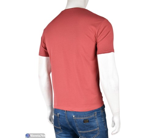 Футболка чоловіча на літо (5 шт. р.сетка S-2XL) бордовий  "Kalabok"