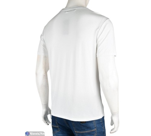 Футболка чоловіча на літо (4 шт. р.сетка M-2XL) білий  "Kalabok"