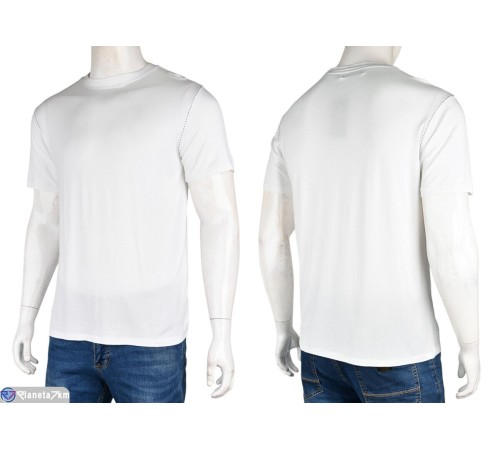 Футболка чоловіча на літо (4 шт. р.сетка M-2XL) білий  "Kalabok"