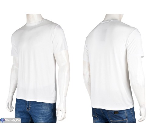 Футболка чоловіча на літо (4 шт. р.сетка M-2XL) білий  "Kalabok"