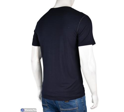 Футболка чоловіча на літо (4 шт. р.сетка M-2XL) синій  "Kalabok"