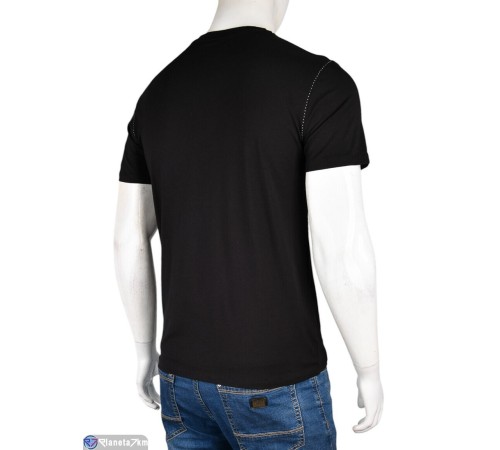 Футболка чоловіча на літо (4 шт. р.сетка M-2XL) чорний  "Kalabok"