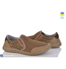 Кросівки чоловічі на літо (8 пар р.40-45) коричневий  "LEOBAZA"