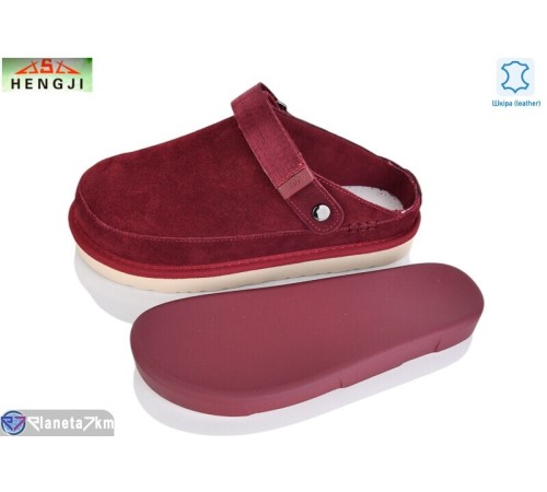 Шлепки жіночі на літо (8 пар р.36-40) бордовий  "HENGJI-ELENA"