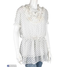 Блузка жіноча на літо (3 шт. р.сетка XL-2XL) білий  "Kalabok"