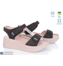 Босоніжки жіночі на літо (6 пар р.36-40) коричневий  "Linda"