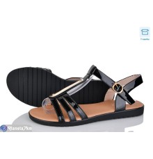 Босоніжки жіночі на літо (8 пар р.37-41) чорний  "DiRama"