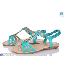 Босоніжки жіночі на літо (8 пар р.37-41) зелений  "DiRama"