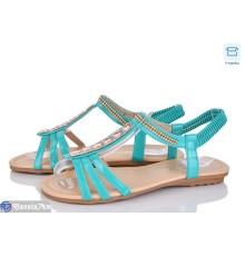 Босоніжки жіночі на літо (8 пар р.37-41) зелений  "DiRama"