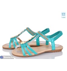 Босоніжки жіночі на літо (8 пар р.37-41) зелений  "DiRama"