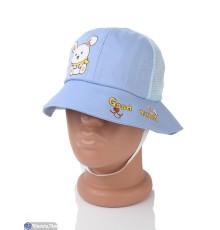 Панама дитяча на літо (5 шт. р.сетка 52-54) блакитний  "CAROLLA"