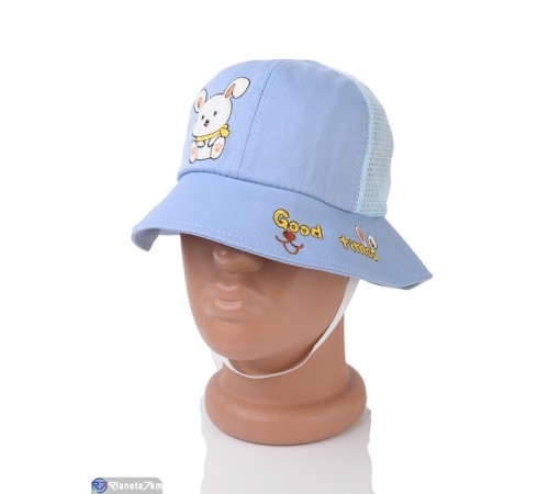 Панама дитяча на літо (5 шт. р.сетка 52-54) блакитний  "CAROLLA"